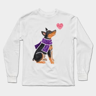 Watercolour Miniature Pinscher Long Sleeve T-Shirt